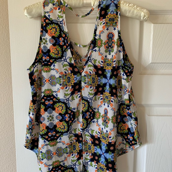 Lush Nordstrom boho tank, satin feel material - Picture 2 of 2